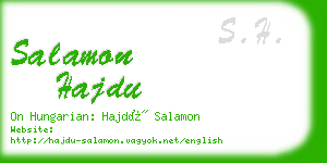 salamon hajdu business card